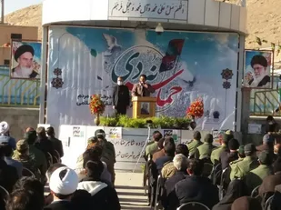 حضور پرشور گردان های امام حسین علیه السلام لشکر 14 امام حسین علیه السلام در مراسم گرامیداشت یوم الله 9 دی