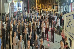 سنگرداری مردم بهار در تجمعات شبانه