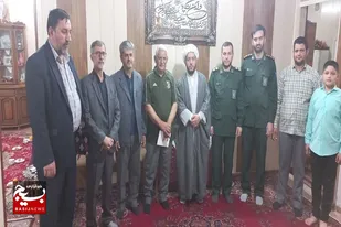 در آستانه عید سعید فطر امام جمعه سرخه با رزمندگان دیدار کرد