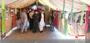برپایی خیمه شهید سپهبد حاج قاسم سلیمانی در قصرقند