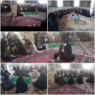 برپایی سفره صلوات در روستای ارمند