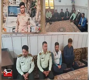 دیدار سرپرست انتظامی فهرج با خانواده شهید مدافع وطن &laquo;اسماعیل جلالی صدر&raquo;