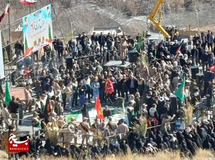 مهمان&zwnj;نوازی مردم ولایتمدار شهرستان سامان از شهدای گمنام
