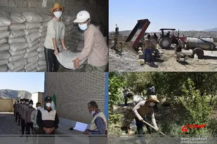 برگزاری اردوی جهادی بسیج بخش سرآسیاب یوسفی در راستای طرح محرومیت زدایی