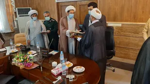 آئین تکریم و معارفه نماینده ولی فقیه در سپاه امام علی(ع) تاکستان