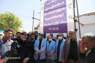 کلنگ زنی احداث منازل مددجویان کمیته امداد در آهنگران