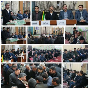 برگزاری میز خدمت جهادی در راستای پاسخگویی به مردم شهرستان بناب