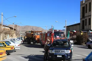 برگزاری رژه خودرویی در شهرکیان
