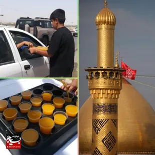 خدمت&zwnj;رسانی موکب باب الحوائج بندر هندیجان در مرز شلمچه به زائران اربعین