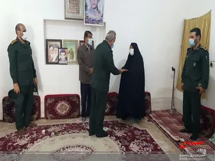 دیدار باخانواده شهید عمرانی درتنگستان