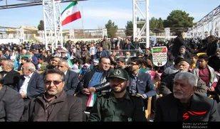 حضور با شکوه وتماشایی مردم شهرستان لنجان در راهپیمایی 22بهمن 1396