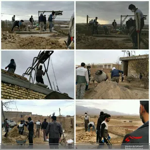 اردوی جهادی در روستای قاسم آباد اسفراین