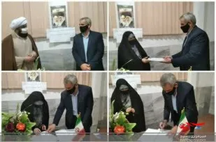 امضا تفاهم نامه بین بسیج خواهران کهک و آموزش و پرورش