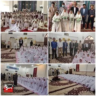 جشن تکلیف ٣٠٠ دانش&zwnj;آموز دختر در مجتمع ولی عصر (عج) شهر بندرچارک