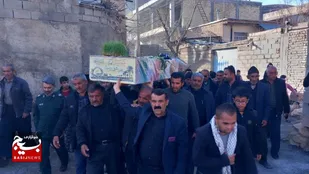 استقبال از شهید گمنام در روستاهای منطقه روگر