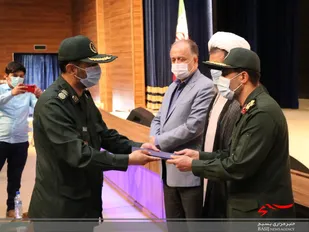 برگزاری آئین تکریم و معارفه فرمانده سپاه ناحیه شهرستان&zwnj; ساوجبلاغ+تصاویر