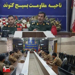 نشست صمیمی جانشین ناحیه گتوند با سربازان وظیفه