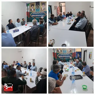 برگزاری  نشست جهاد تبیین و هیئت اندیشه ورز به همت بسیج ورزشکاران در شهرستان اندیکا