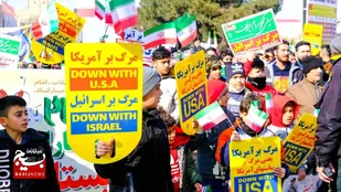 حضور پرشور مردم ماهدشت کرج در راهپیمایی ۲۲ بهمن+ تصاویر
