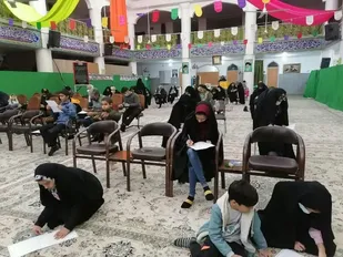مسابقه کتابخوانی با محوریت خطبه فدکیه در مهدیه امیر آباد میبد