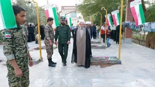 مراسم غبارروبی و عطر افشانی قبور مطهر شهدای شهر شهداد