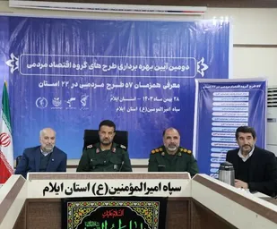 رونمایی از سه طرح اقتصاد مقاومتی در ایلام همزمان با سراسر کشور