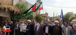 راهپیمایی حمایت از مردم فلسطین در باغملک وصیدون برگزار شد