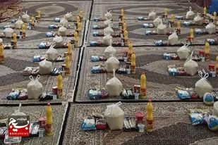 توزیع 60 بسته معیشتی میان کارگران ساختمانی همزمان با هفته دفاع مقدس