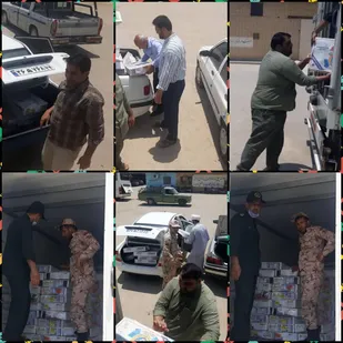 توزیع ۴ و نیم تن مرغ منجمد بین نیازمندان در شادگان