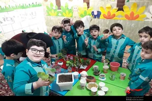 آئین درختکاری در مهد ریحانه همدان