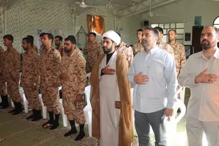مراسم روز سرباز در ناحیه مقاومت بسیج خواف برگزار شد