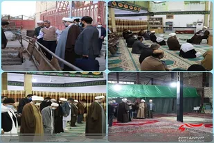 حضور و سرکشی نماینده ولی&zwnj;فقیه از دو مسجد در شهرستان زاهدان