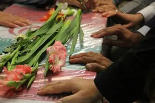 مراسم استقبال و وداع با 3 شهید گمنام در گرگان