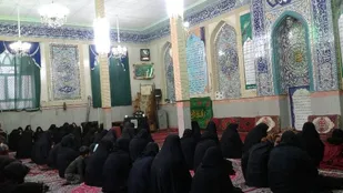 برگزاری مراسم گرامیداشت شهدای حادثه تروریستی زاهدان در روستای حسین&zwnj;آباد عاشوری