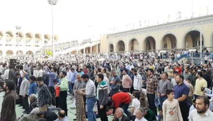 نماز باشکوه عید سعید فطر در مصلی امام خمینی(ره) با حضور اعضای بسیج رسانه پیشوا