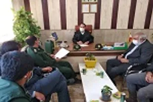 برگزاری جلسه تعامل و همکاری با کلانتری ۱۶ نیروی انتظامی شهرستان زاهدان
