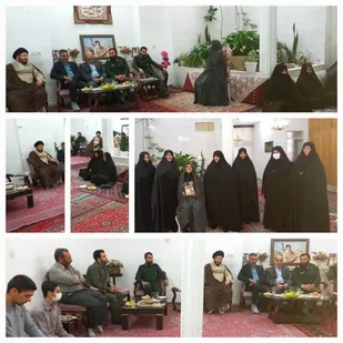 دیدار جانشین سپاه پیشوا با خانواده شهید والامقام " حسن نادی "