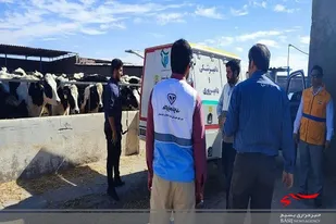بهره برداری از کلینیک سیار دامپزشکی استان
