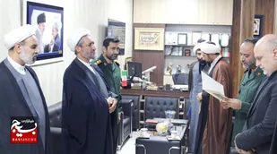 معرفی مسئول جدید دفتر نمایندگی ولی فقیه یگان حفاظت هواپیمایی خراسان رضوی + عکس