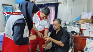 راه&zwnj;اندازی درمانگاه هلال&zwnj;احمر خوزستان در شیب عراق