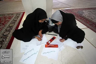 دومین بداهه خوشنویسی &laquo;خط امام&raquo;/ گزارش تصویری