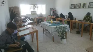 اولین هم&zwnj;نویسی اساتید خوشنویسی کانون بسیج هنرمندان فریمان برگزار شد.