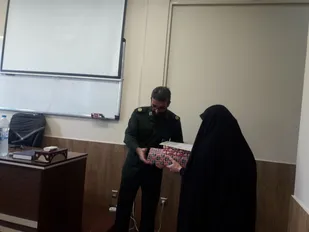 تکریم و معارفه فرمانده گردان کوثر سپاه شاهرود+ تصاویر