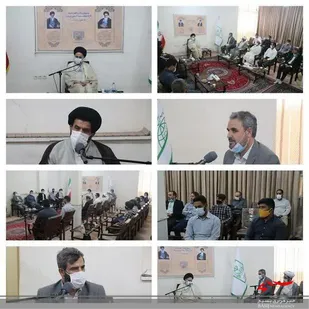 دیدار اعضای شورای ورزش و جوانان نهاد نماز جمعه قم با آیت الله حسینی بوشهری