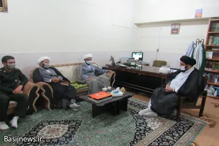 دیدار مسئول نمایندگی سپاه ناحیه با مسئول تبلیغات اسلامی رزن