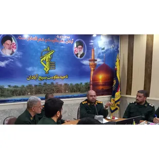 جلسه شورای فرماندهی باحضور فرمانده جدید، جناب سرهنگ ایمانی در آبادان برگزارشد