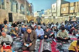 برگزاری مراسم قرائت دعای عرفه در مسجد اعظم کبودراهنگ