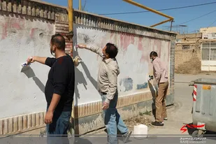 اردوی جهادی هنرمندان اراکی با رویکرد ایجاد نشاط و شادابی روستا برگزار شد