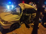 تصادف مرگبار پراید در جاده سراجه قنوات