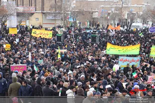 راهپیمایی باشکوه 22 بهمن در ملایر